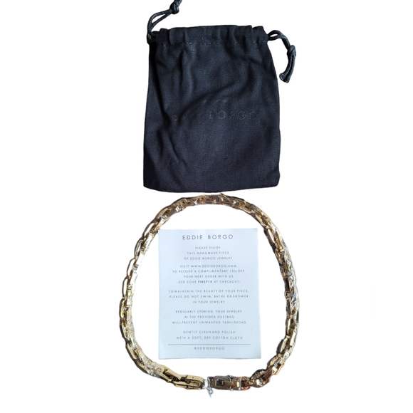 EDDIE BORGO Gold Chain Link Necklace
